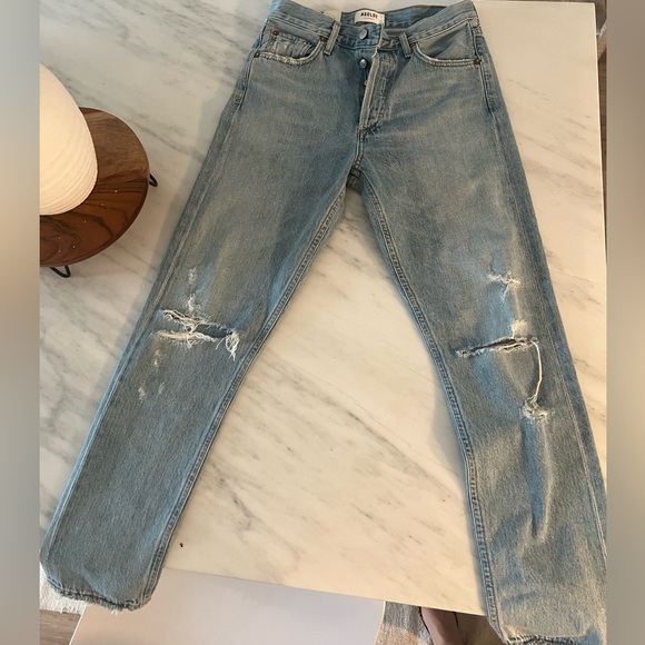 NWT AGOLDE Jamie High Rise Classic in color Shakedown, Size 25 - Picture 7 of 10